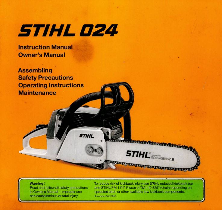 stihl 024 user manual