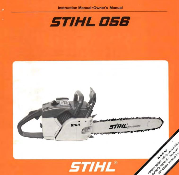 stihl 056 user manual